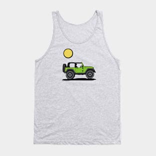 GREEN WRANGLER WITH SUN Tank Top